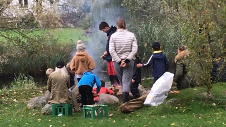 Hygge ved bålet