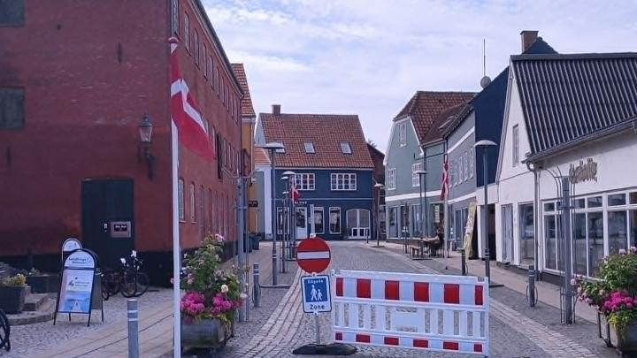 Billede af en flagalle i Præstø